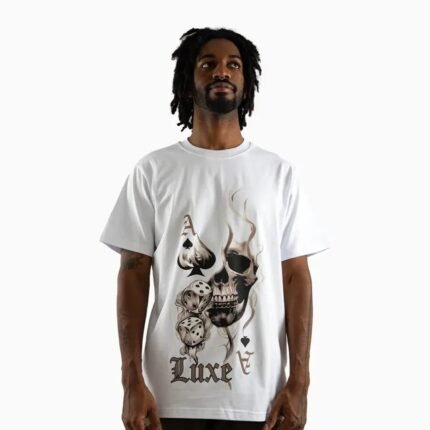 Men's Ace of Spades Skull Graphic Short-Sleeve T-Shirt