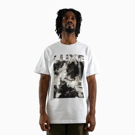 Men's Monochrome Marble Graphic T-Shirt