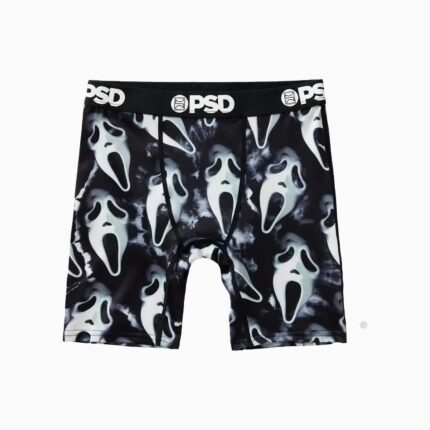 Kid's Ghost Face Dark Boxer Briefs
